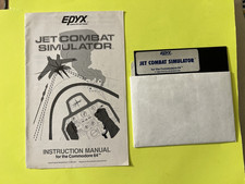 JET COMBAT SIMULATOR - Commodore 64 C64/128 with manual - Tested - Works Great