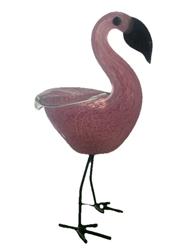 HQT Pink Glass Flamingo