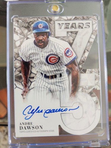 Andre Dawson #75YA-AD 2026 Topps 75 Years Of Topps Die-Cut Autograph card