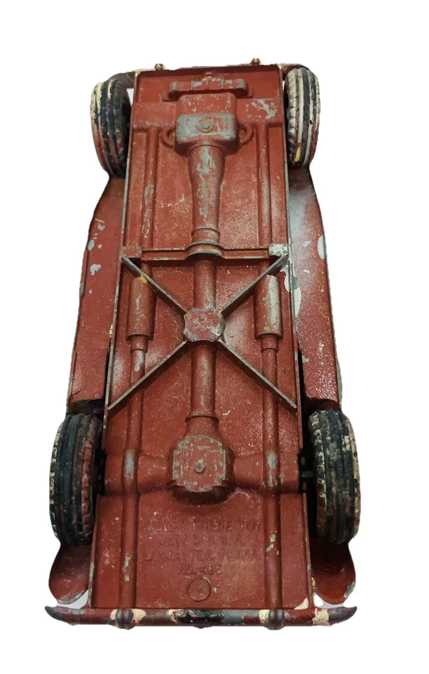 Juguete Hubley Kiddie 1950 - hierro fundido #485 MG Roadster - arte vintage (ver detalles) Foto 3 de 4