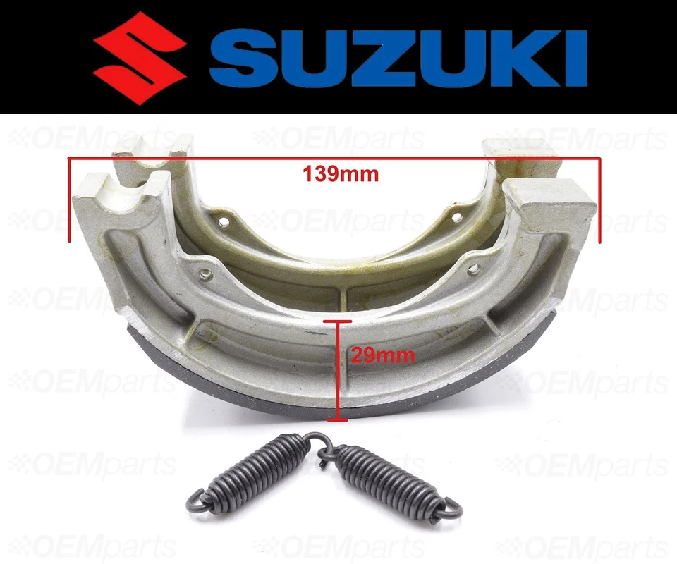 Juego de (2) zapatas de freno y resortes traseros Suzuki #54410-08000 (ver tabla de montaje) Foto 4 de 4