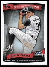 2010 Topps #PP-53 Ubaldo Jimenez Peak Performance