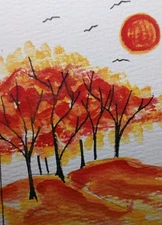 ACEO Original Mixed Media Art Card