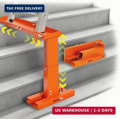 Foldable Ladder Leveler Pro+ - Adjustable 11-18'' H & 17-31.5'' L Platform for Sta