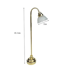 1:12 dollhousemini ornament golden  floor lamp bud LED can be charged