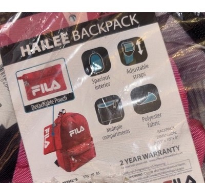 fila hailee mini backpack 13-In Backpack, Heather Grey the Hailee features multiple compartments Fila Hailee small backpack Zebra