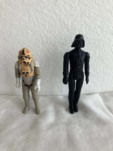 Lot Of (2) Vintage 1980 Star Wars ESB Imperial Empire Figures AT-AT Driver Vader