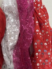 Girls Red, Pink, White Headband Lot Of 5 Sparkle Glam Boho