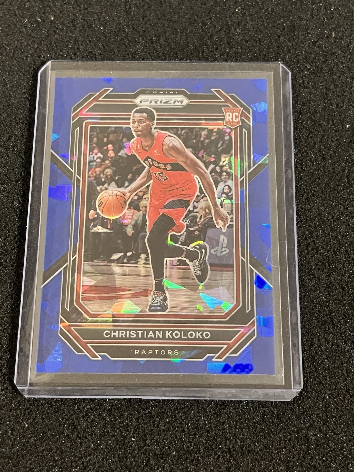 Christian Koloko 2022-23 Panini Prizm Blue Ice Prizm Rookie #d /125 Raptors #265