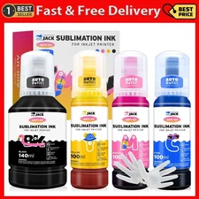 Printers Jack 440ml Sublimation Ink for Supertank Inkjet Printer ET-2400 ET-2...