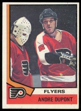 1974-75 TOPPS ANDRE DUPONT PHILADELPHIA FLYERS #67 EX