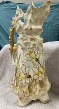 Art Nouveau Style Pitcher Hand Painted