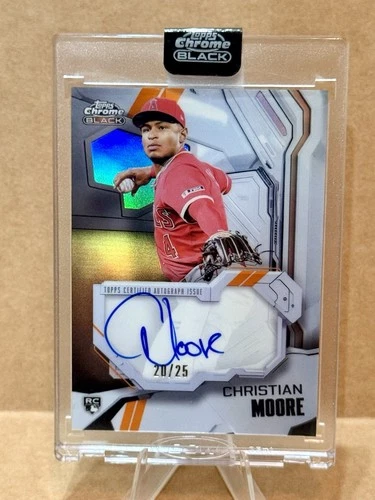 2026 Topps Chrome Black Christian Moore Ivory Autographs (RAW)