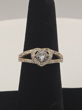 Heart Shaped Zerconia Vintage .925 Ring Size 7.5