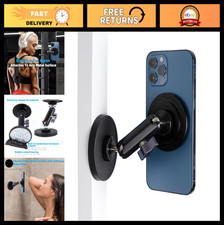 Magnetic Phone Holder for Gym - Dual Mount for Metal Surfaces, 360  Adjustable,