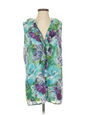 Gitano Women Green Sleeveless Blouse S