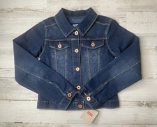 Levi  s Denim Jean Jacket Dark Wash Youth Size: Med 10-12 NWT 