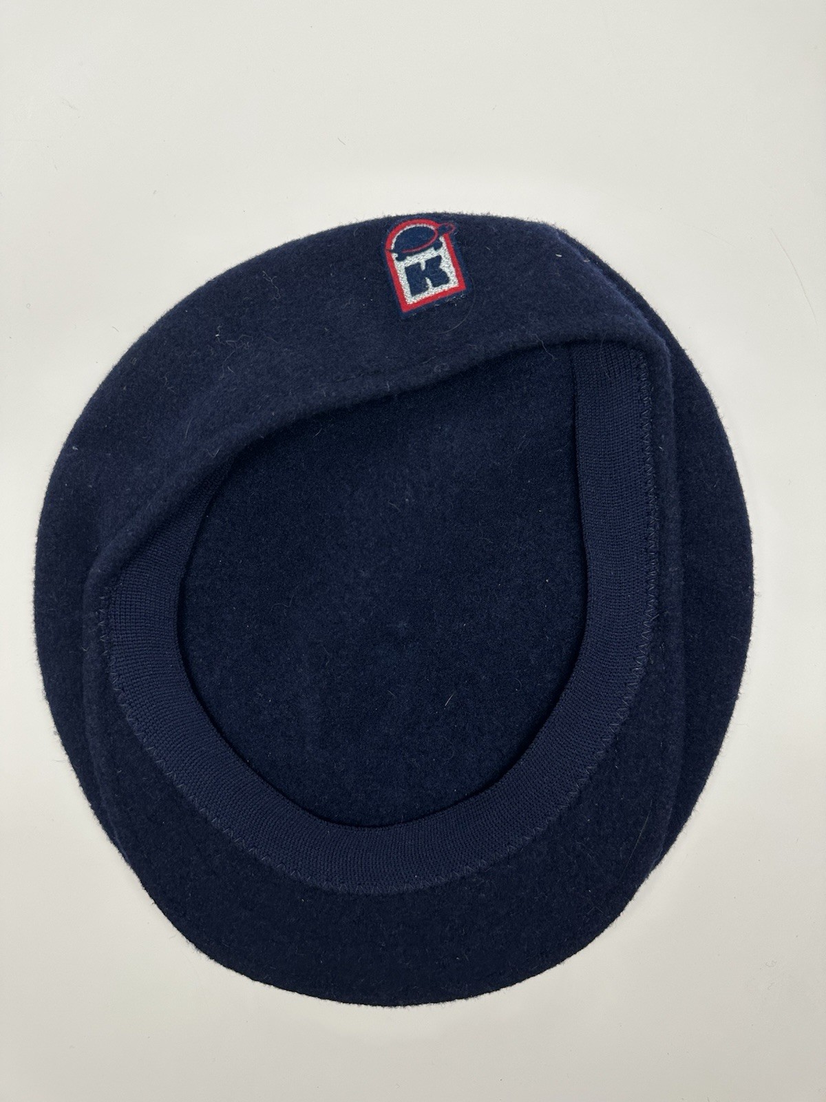 Vintage Kangol Wool Cabbie Newsboy Mens Beret Ivy Hat Blue RARE Turtle Logo NEW image 5