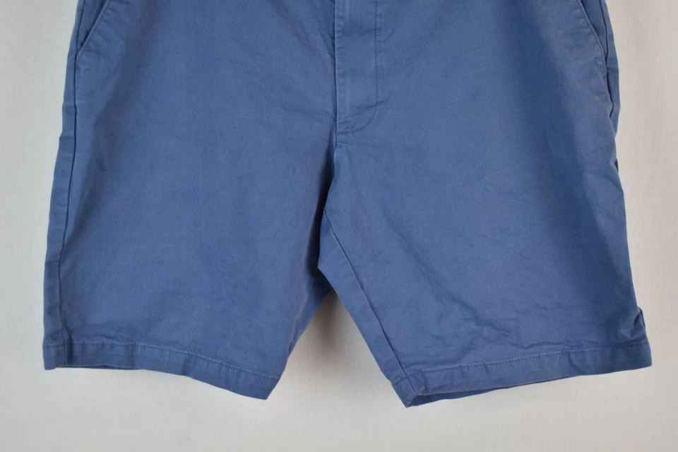 MARKS AND SPENCER Blue Chino Shorts size 38" Reg Mens Summer Holiday Beach Cotto - Image 3 of 4