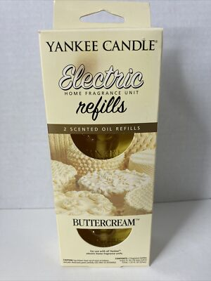 #ad #ad Yankee Candle BUTTERCREAM Electric Oil Home Fragrance Refills 2 Pack New RARE $39.99