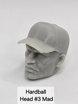 3d Printed Baseball Soldier HARDBALL Head #3 1:10 7'' LEGENDS  DC MULTIVERSE