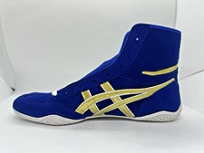 asics Boxing Wrestling Shoes 1083A001 Blue Gold Line White New EX-EO TWR900 Next