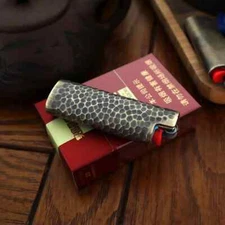 Pure Copper Lighter Case Cover Fits Bic Lighter J3 Retro Lighter Case Cover Gift