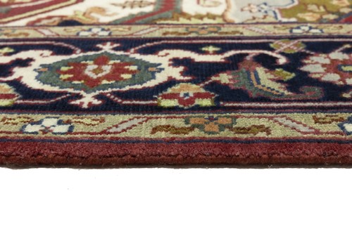 Handmade Traditional Heriz Serapi Floral Oriental Rug Farmhouse Carpet 8X10 ft - Picture 15 of 19