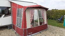Ventura Cadet Awning Porch Burgandy IXL Fiberglass Frame