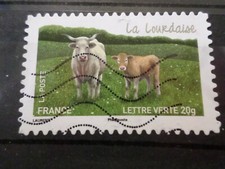 FRANCE 2014, timbre AUTOADHESIF 962, VACHE LOURDAISE, oblitéré, VF STAMP