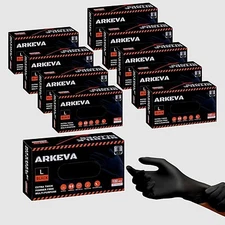 Black Nitrile Disposable Gloves 6 Mil. Chemical Resistance, Latex & Powder Free