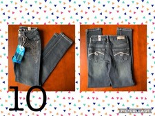 Justice retail store skinny jeans w/ rhinestones size 8S 8 slim NWT girl