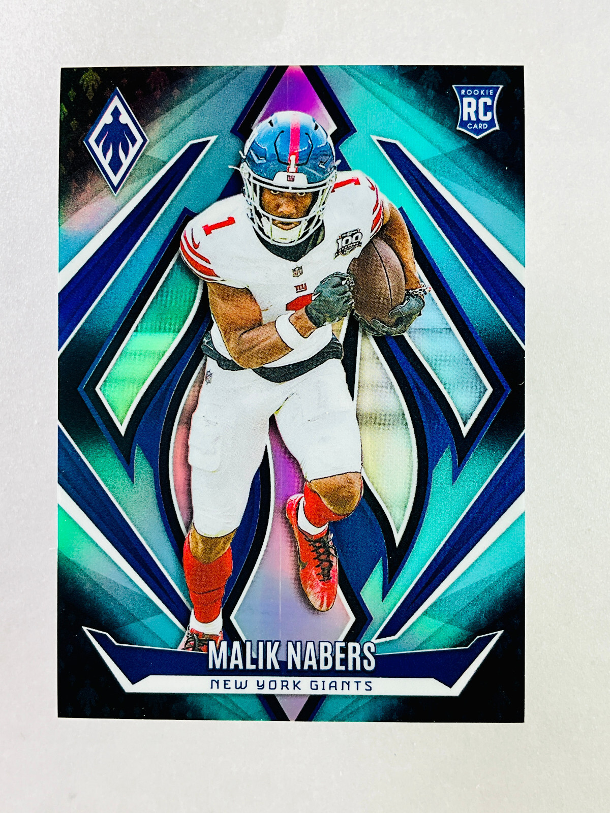 2024 Panini Phoenix Malik Nabers Teal /72 Rookie #221 Giants RC
