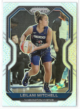 2021 Prizm WNBA Silver Prizm #3 Leilani Mitchell Washington Mystics Utah Utes