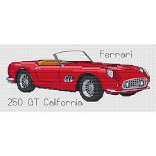 Ferrari 250 GT California Cross Stitch Design (kit or chart)