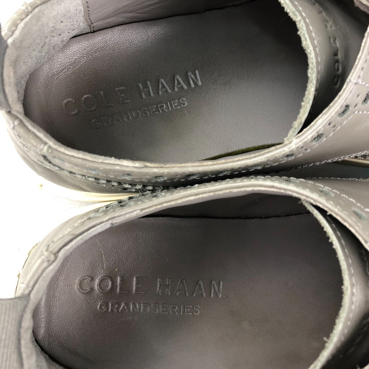 Cole Haan Men\'s Size 8M Winslow Grand Series Grey Leather Wingtip Sneakers Shoes cole haan winslow products for sale | eBay main image 2