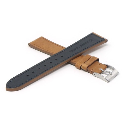 DASSARI Replacement Nagano Genuine Leather Watch Band Strap - Picture 14 of 17
