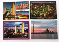 KANADA Postkarten Lot 4 x TORONTO by Night, N...