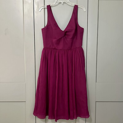 J Crew Silk Crepe Twist Midi Length Bridesmaid Dress Wine Lined Size 10 | eBay J Crew Silk Crepe Twist Midi Length Bridesmaid Dress Wine Lined Size 10 | eBay