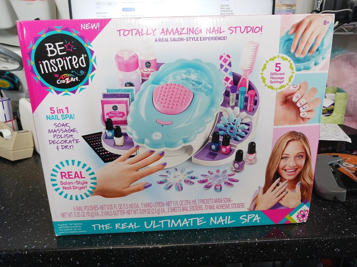 Be Inspired By Cra Z Art All in One Nail Studio Spa For Ages 8 +