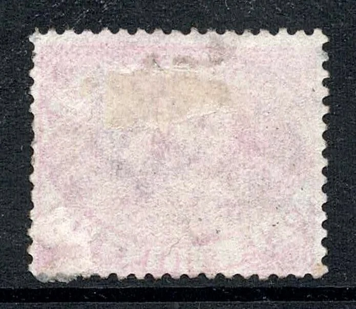 Tasmania 1880, un chelín, trabajo de estampilla, barco de vapor, usado Foto 2 de 2