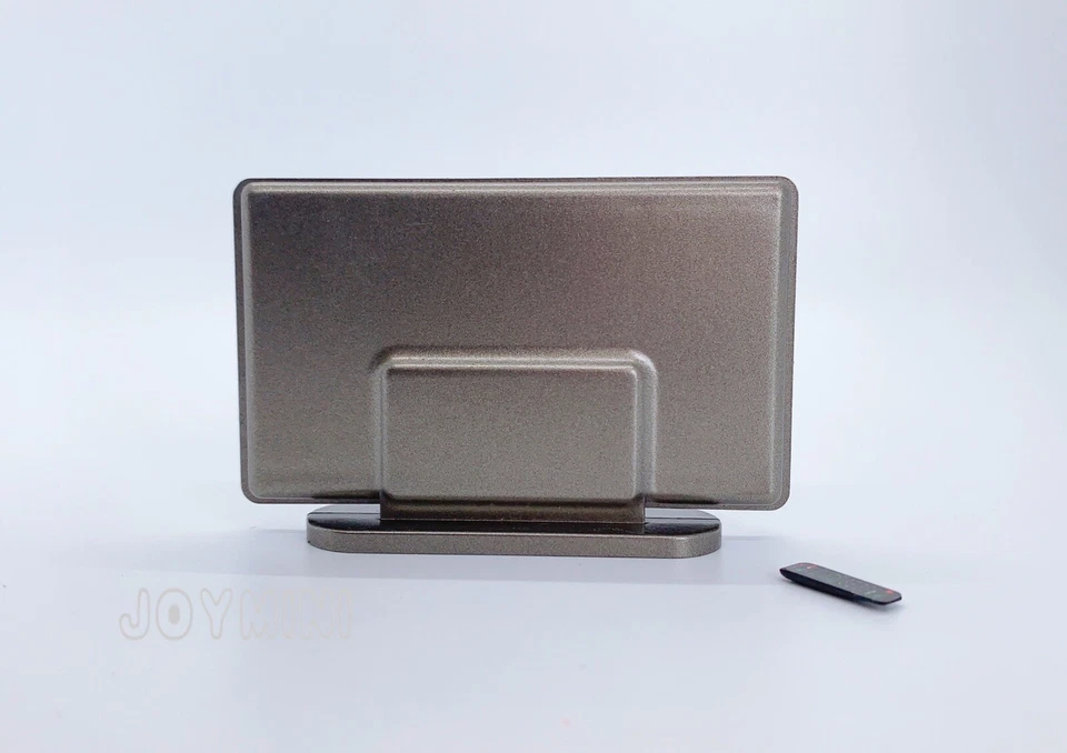 TV en miniatura 1/12 y control remoto plano LCD sala de estar casa de muñecas muebles juguete Foto 3 de 4