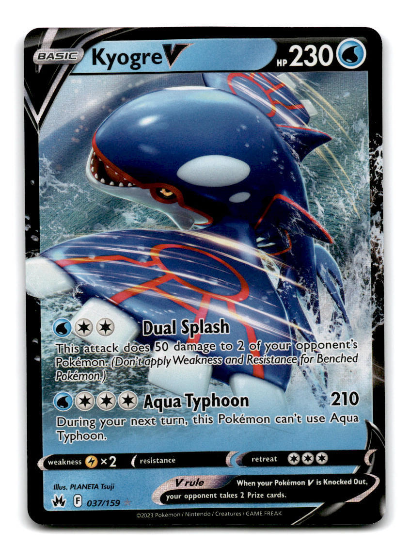 Crown Zenith #037/159 Kyogre V | eBay