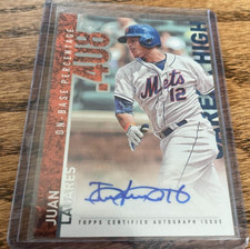 2015 Topps - Career High Autographs #CH-JL Juan Lagares (AU)