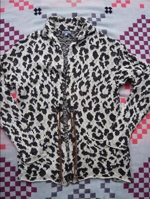 Surface to Air chunky Strickjacke Baumwolle Leo Größe 1 34-36-38