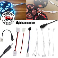 LED Strip Light Connector Cable Adapter Clip Extension Connector Cable Wire