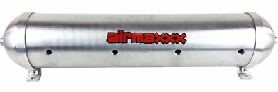 airmaxxx 5 Gallon Air Tank Seamless Raw Aluminum 9 Port 33'' Air Ride Suspension