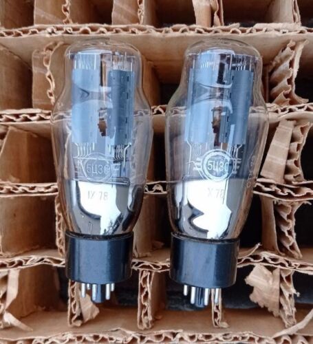 2x 5c3s / 5U4G ( 5U3S 5U3C ) Gray ANODE Svetlana Plate Rectifier tube #410