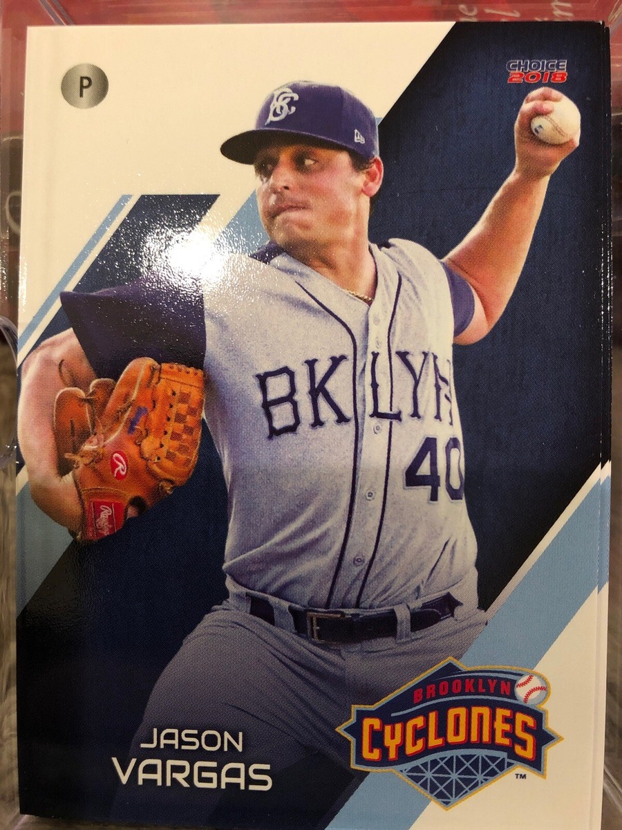 Jason Vargas 2018 NY Mets Brooklyn Cyclones Rare Baseball Card Jason Vargas 2018 NY Mets Brooklyn Cyclones Rare Baseball Card