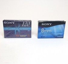 Lot Of 2 Sony 120 Minutes 8MM Cassettes MP One Is Standard  One Standard Grade